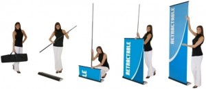 Trade show retractable banners
